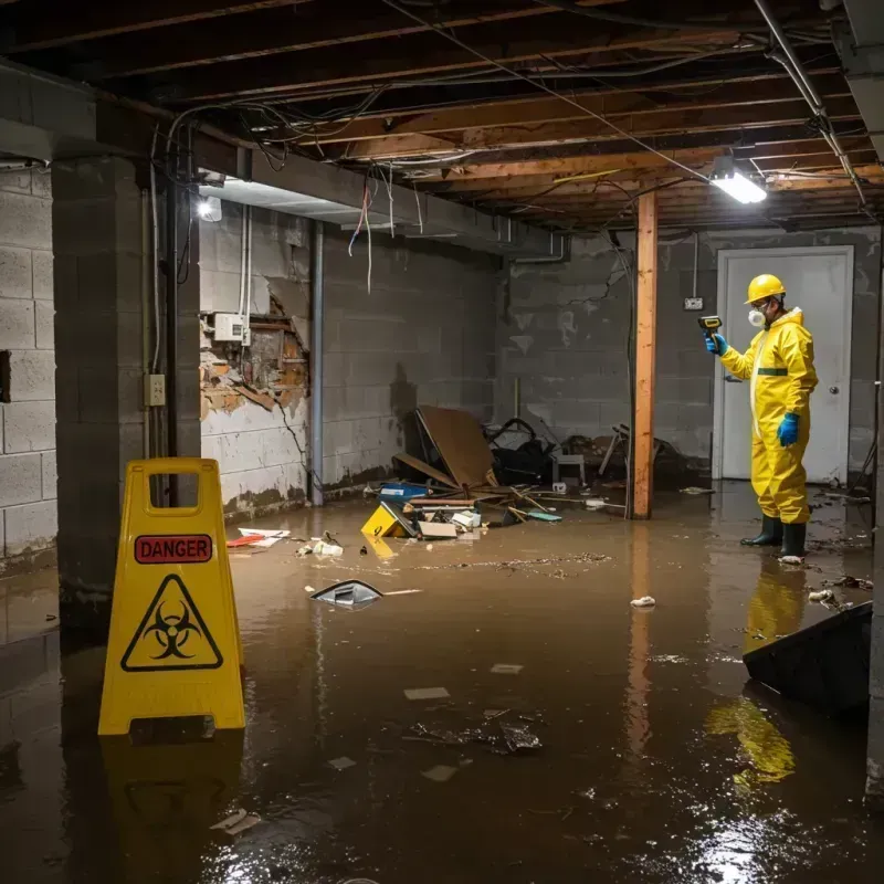 Flooded Basement Electrical Hazard in Herald Harbor, MD Property